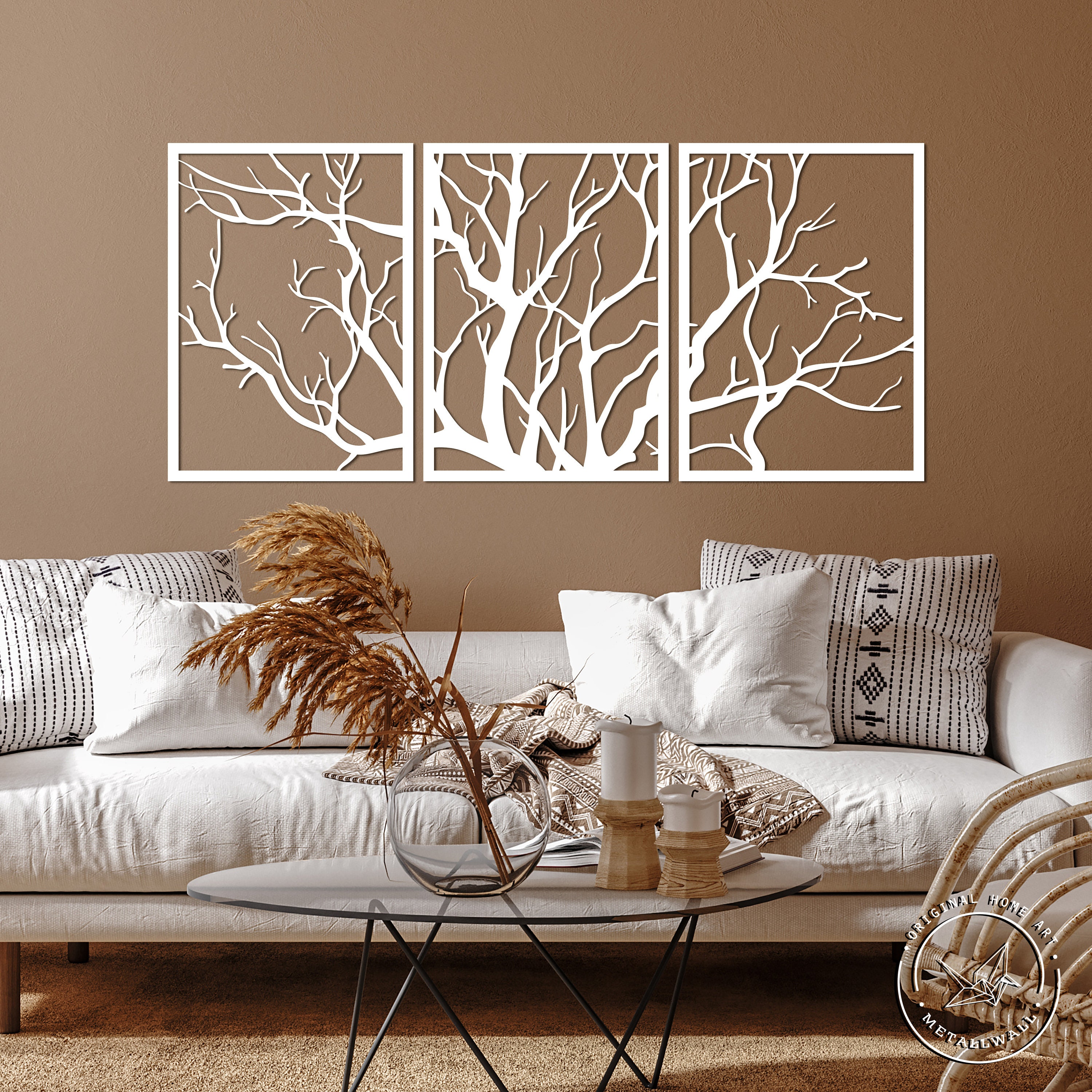 Metal wall art Tree Large metal wall decor Wall hanging home Etsy