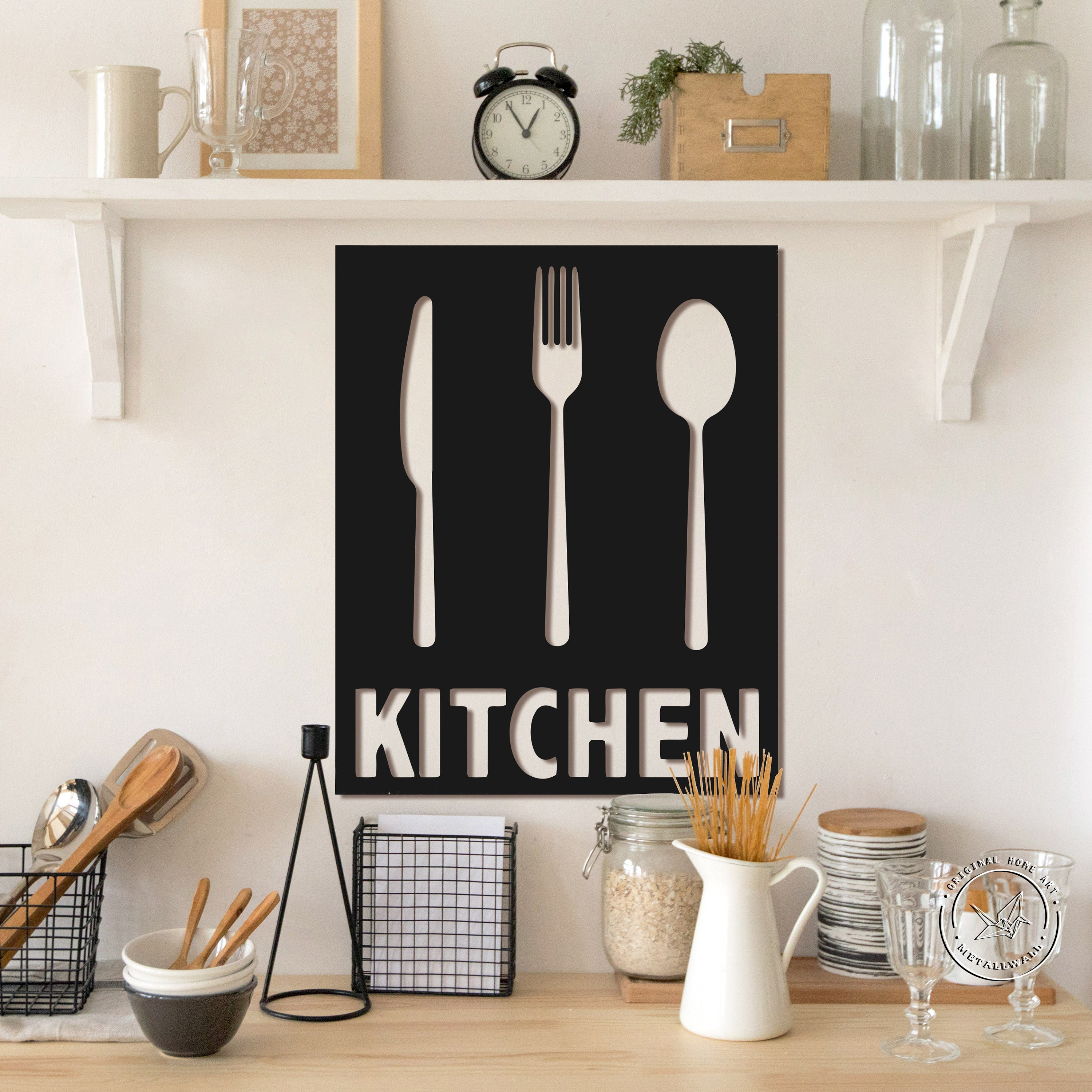 Metal Wall Art KITCHEN sign decor Funny kitchen signs Metal Etsy