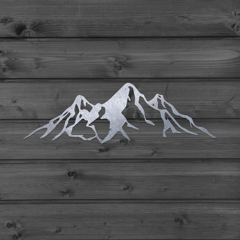 MetallWandKunstBergeStahlHomeDekorBergKunstMetallWan Etsy