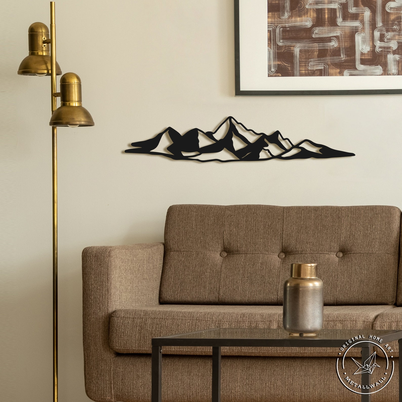 Mountains metal wall Mountain wall decor Metal wall sign Wall Etsy