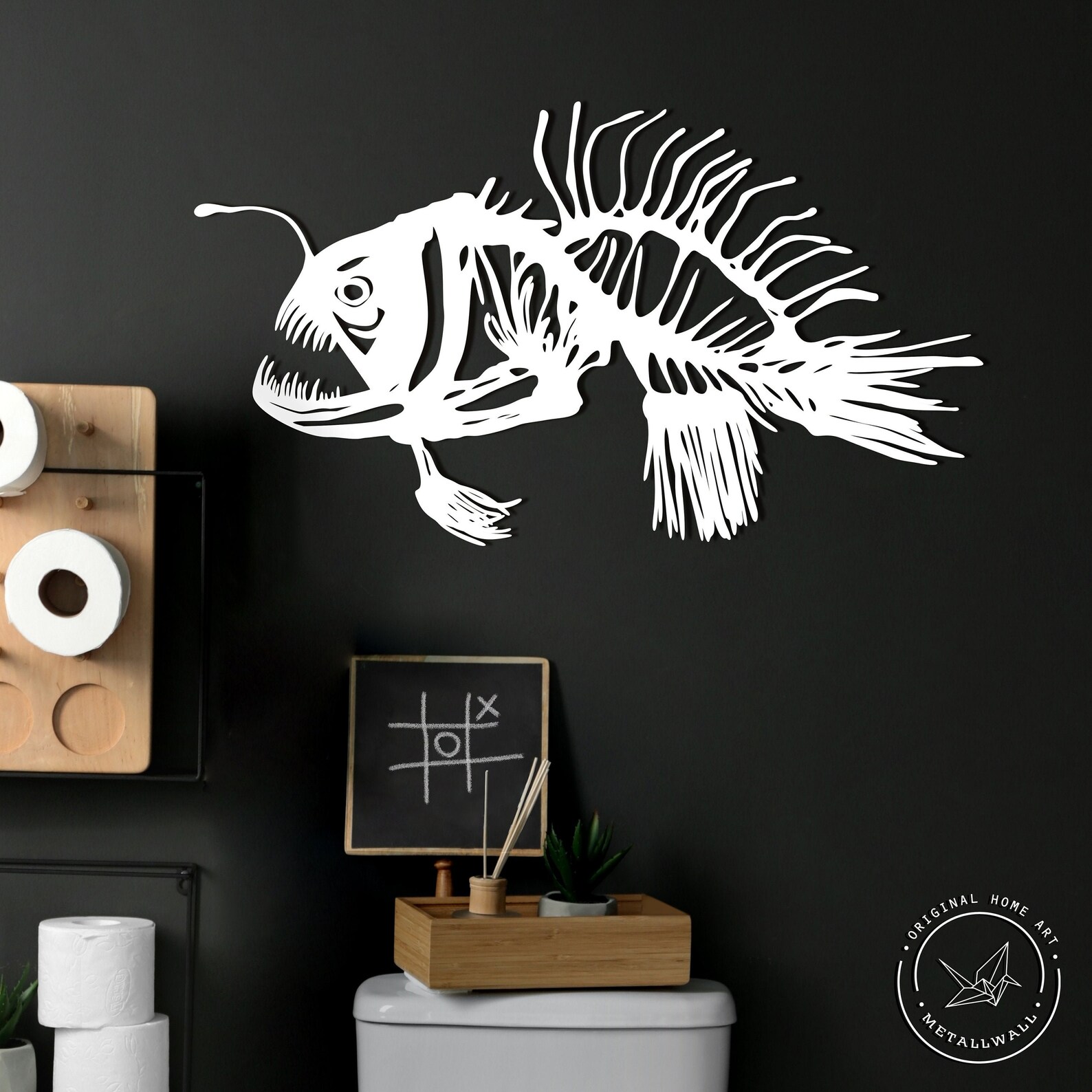 Fish metal wall art Large wall hanging home decor Metal sign Etsy