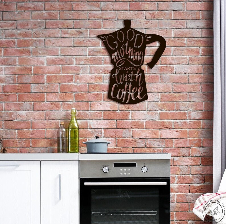 Coffee metal wall art kitchen sign Home decor Wall hangings Etsy