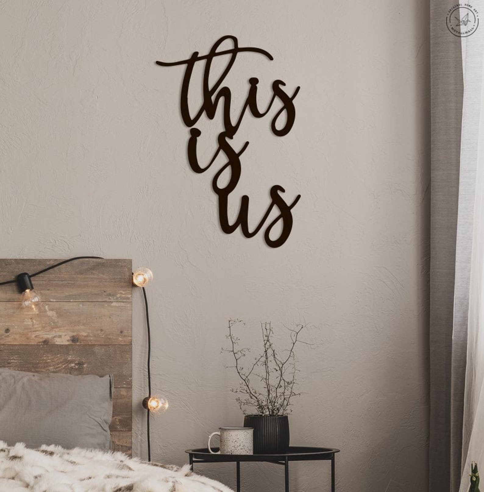 This is us Metal Words Wall Art Home Decor Wall Hanging Etsy