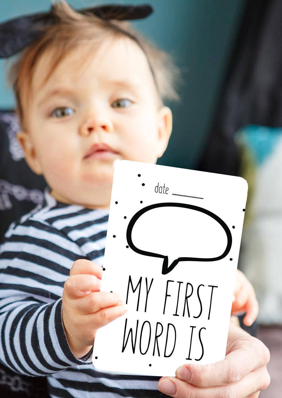 Baby Milestone Cards Monochrome Baby Keepsake Baby Shower Gift Etsy