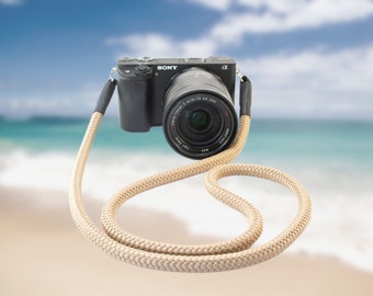 Beach Strap (Kameraband beige, in verschiedenen Längen)