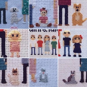 ADDITIONAL FIGURE/PET for Custom Cross Stitch Portrait