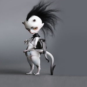 Muñeca de fantasía BJD 1/8, muñeca de arte hecha a mano para colección, muñeca de basura, muñeca del diablo, muñecas monstruosas de resina para bricolaje