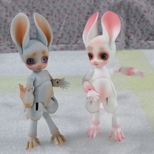 Mouse bjd doll 1/8 Resin Ball Jointed Handmade Art Doll Collection ooak doll Resin doll for diy image 8