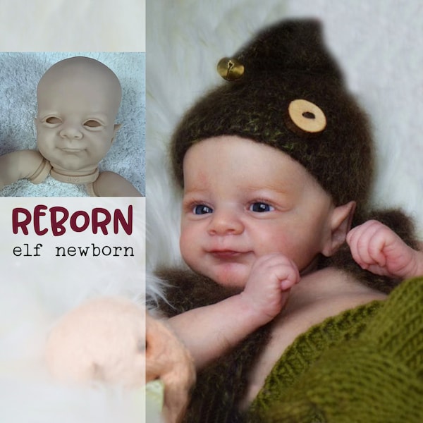 Reborn Doll Kit Woodland Fairy Elf Cute Baby Doll DIY Doll Kit