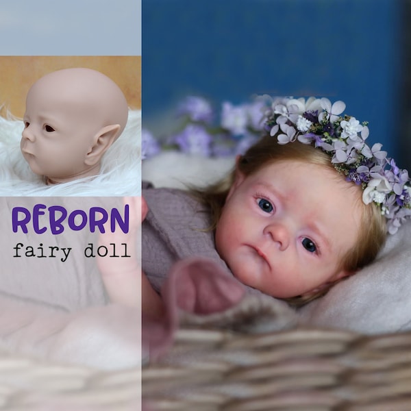 Fairy baby reborn doll Elf doll 21 inch no make up