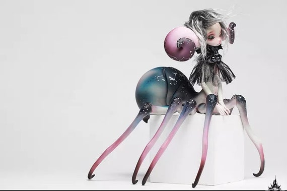 Spider doll 1/6 OOAK doll BJD Dolls Handmade Art Doll for Collection, ooak monster Dolls Resin for diy