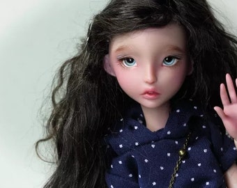BJD-docka 1/6 kvinnadocka Mode kulledad docka