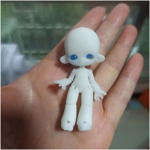 Tiny Doll 3D Print Resin Miniature Doll 6cm Ball Jointed Doll Etsy