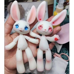 Rabbit doll 3D print resin bunny doll 1/12 Ball Jointed Doll