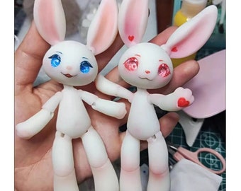 Rabbit doll 3D print resin bunny doll 1/12 Ball Jointed Doll