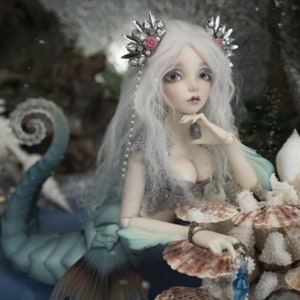 BJD mermaid doll 1/4 BJD fantasy Doll Handmade Art Doll for Collection, crap doll mosquito doll ooak monster Dolls Resin for diy