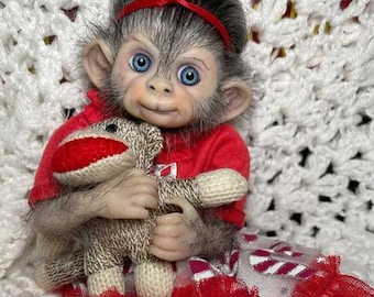 Monkey Reborn Inch Animal Baby Doll Kit Unpainted Reborn Kit