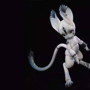 Poupée bjd souris 1/8, collection de poupées d'art faites main articulées par rotule en résine, poupée ooak, poupée en résine pour bricolage