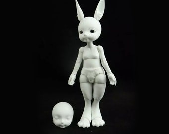 Bunny girl bjd doll 1/8 ball jointed doll rabbit Collection resin Doll