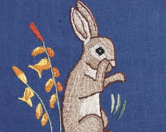Medieval Rabbit PDF - Embroidery Pattern and Instructions