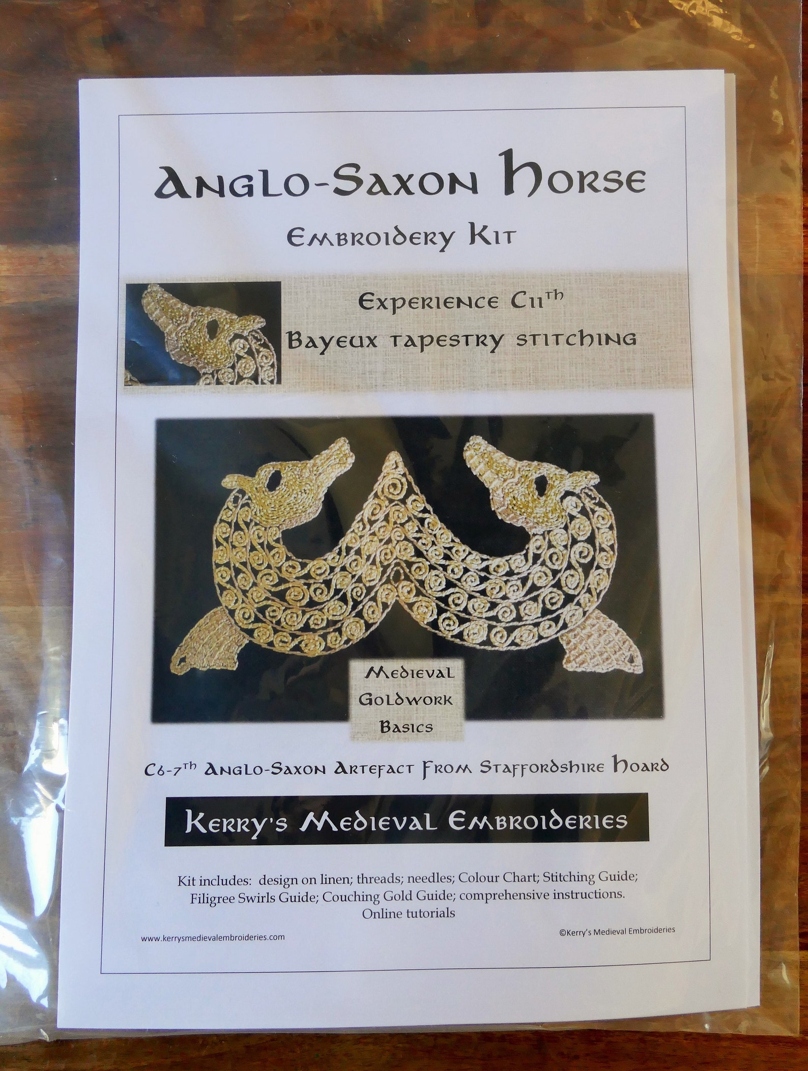 Anglo Saxon Horse Embroidery Kit Etsy