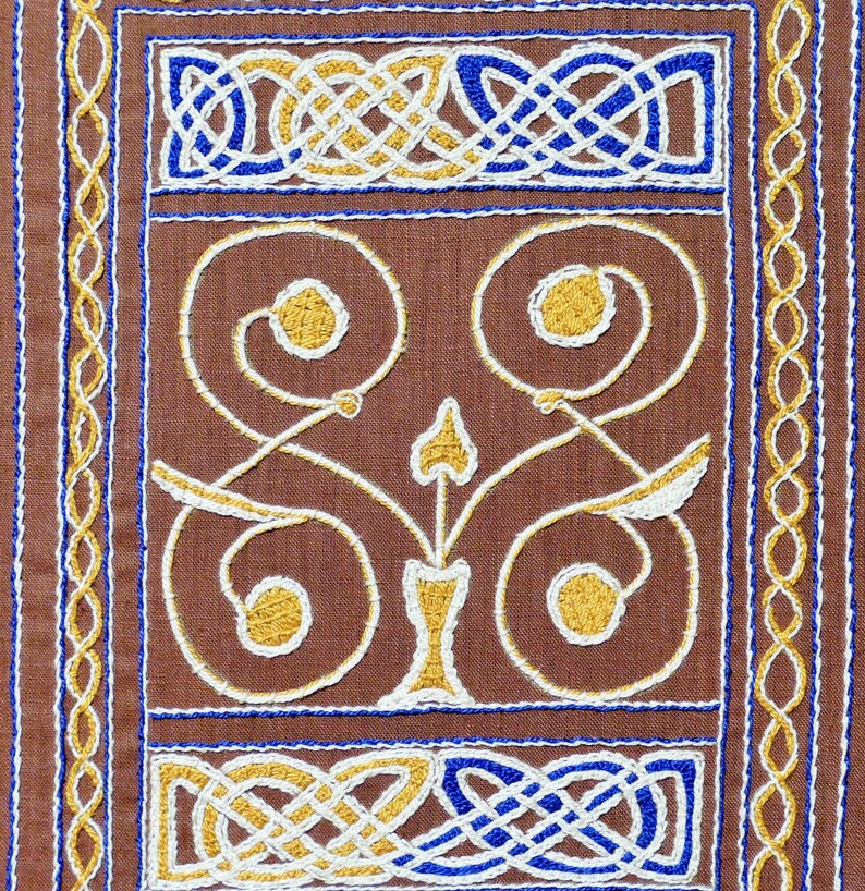 Medieval Celtic Embroidery Kit St Cuthbert Gospel Etsy