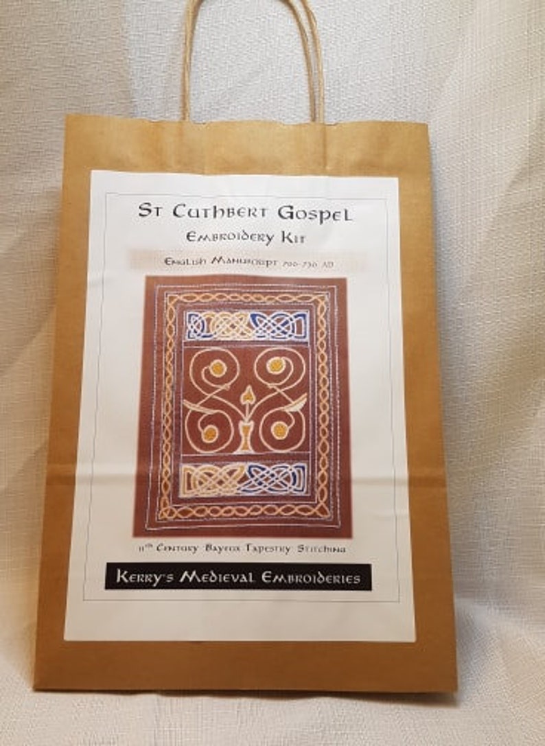 Medieval Celtic Embroidery Kit St Cuthbert Gospel Etsy