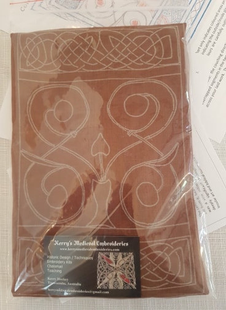 Medieval Celtic Embroidery Kit St Cuthbert Gospel Etsy