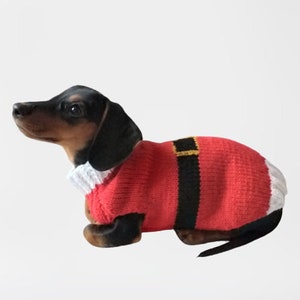 Christmas santa sweater for dogs, santa clothes for dog, santa sweater for dog, christmas for dogs, christmas santa sweater for dachshund
