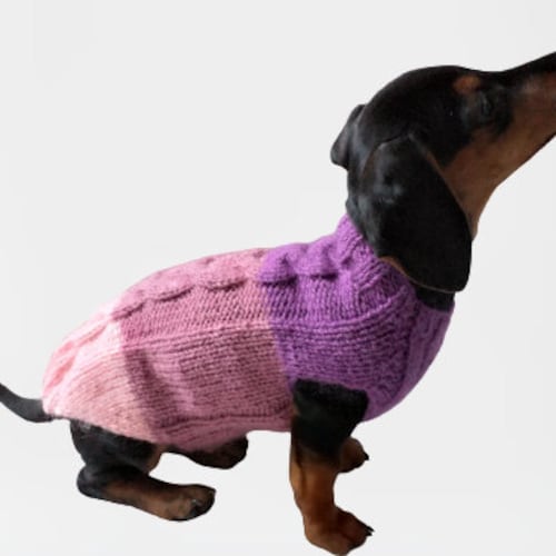 Threecolor Knitted Sweater for Small Dogsjumper for Small Etsy