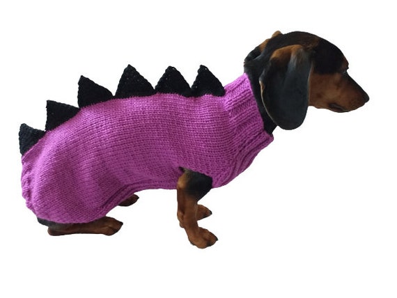 Dinosaur Knitted Jumper for Small Dogs 