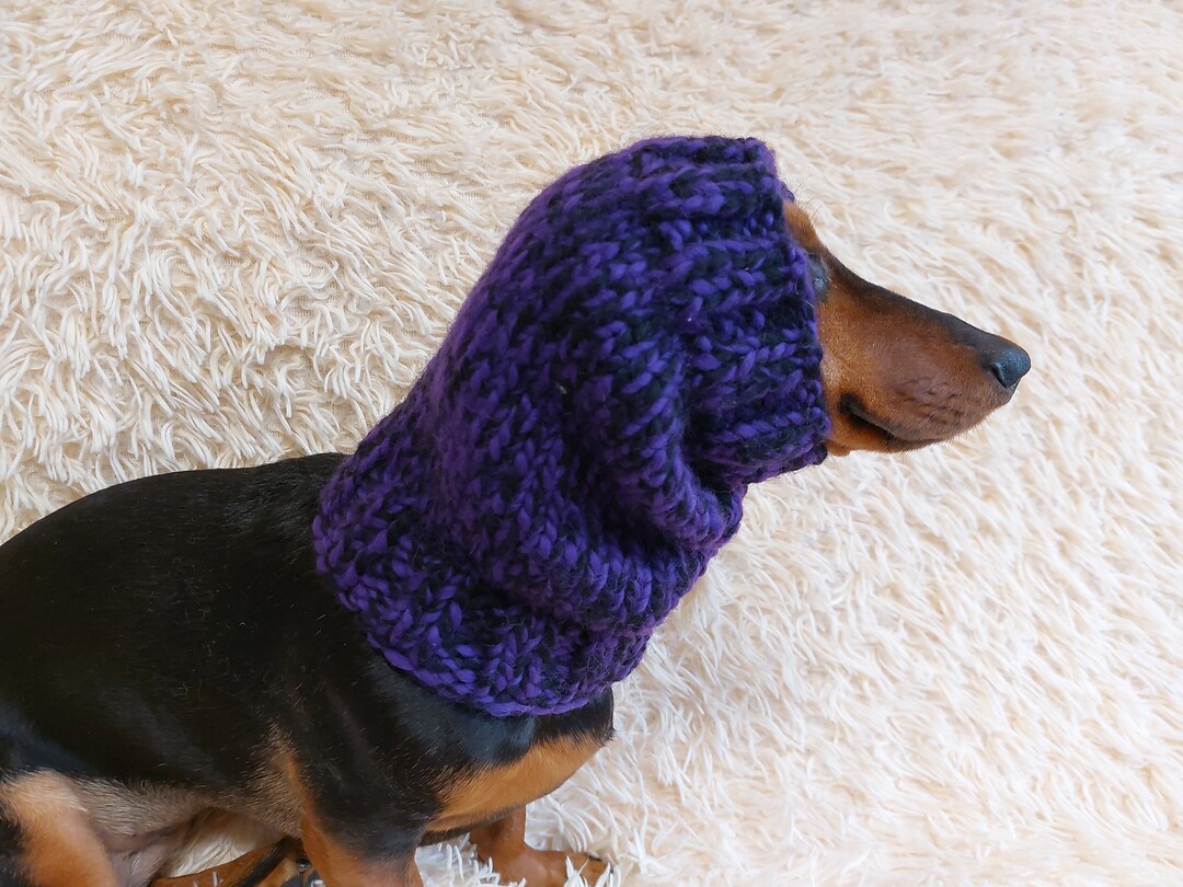kaschmirweicher Schal mit gezeichnetem Hundeprint