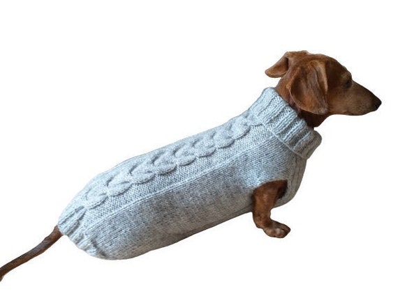 Suéter de punto de ropa de perro salchicha suéter de lana - Etsy España