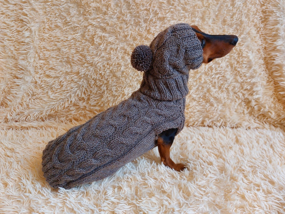 Lawkul Hundepullover Für Kleine Hunde – Gestrickt, Warm, Größe XL, Grau, Für Winter & Outdoor