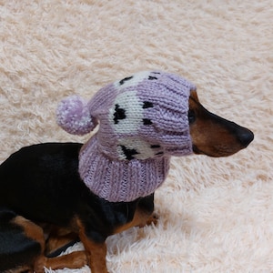 Wool Blend Dog Snood Hat: Warm Winter Pet Hat