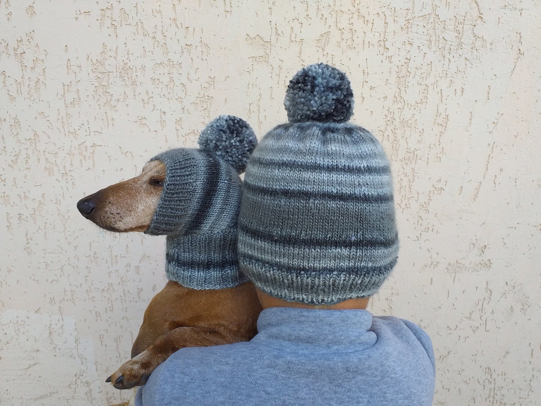 Hats With Pom-poms for the Hostess and the Dachshund Set - Etsy