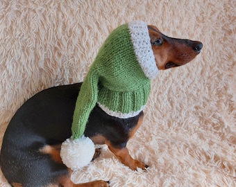 Santa hat for dog, christmas santa hat for dog, santa hat for dachshund