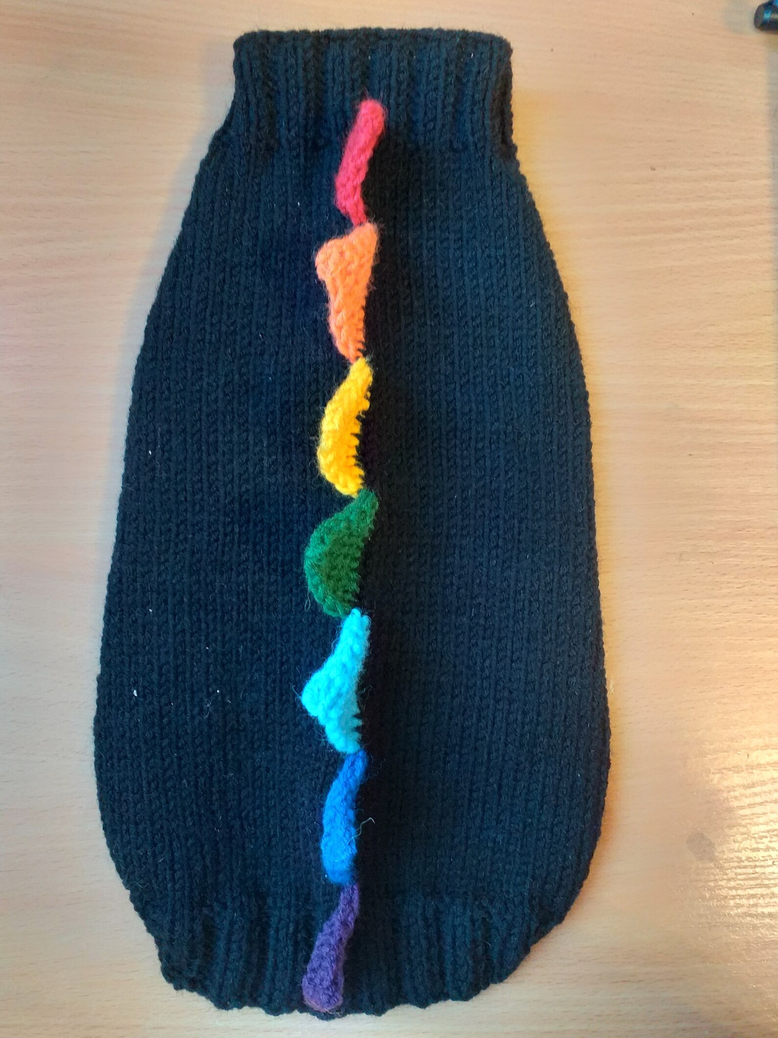 Rainbow Dinosaur Knitted Dog Sweater Dog Clothes Sweater Etsy