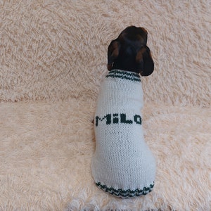 Personalized Dog Sweater Dog Name, Dog Clothes with Personalized Name, Pet Gift with Name