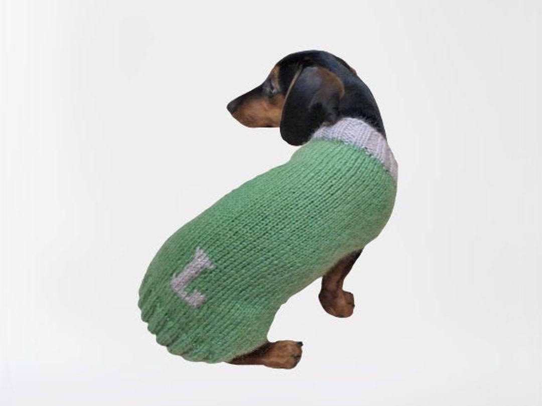 Personalized Dog Sweater With Initials, Dog Clothes With Letter of Name