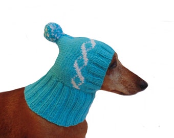 Winter knitted hat for small dog,hat for dogs, pet clothes, winter hat for dog, handmade hat, hat for dachshund, knitted hat, gift hat