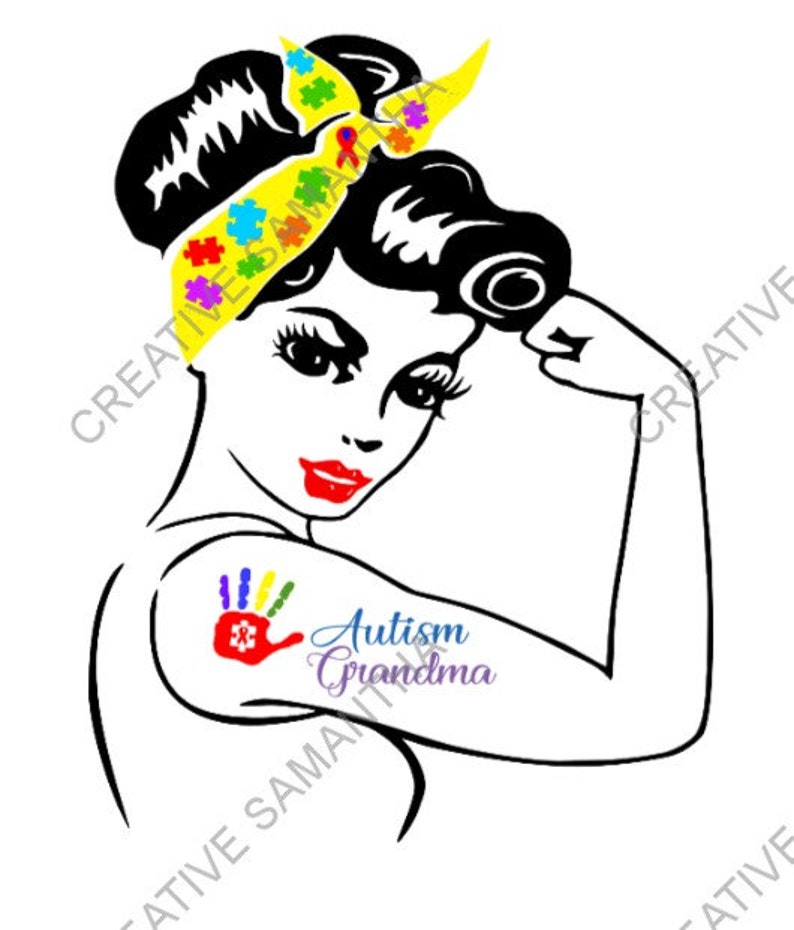 Download Autism Grandma Svg Autism Grandma Awareness Autism File Etsy