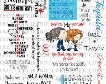 Greys Anatomy PNG, Greys Anatomy Waterslide,Greys Anatomy for tumbler,Greys Anatomy images,Print and cut, Greys Anatomy,Greys anatomy Images