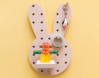 Pegboard panneau perforé en forme de lapin