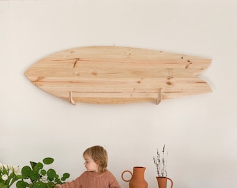 Decoration Surfboard in natural wood