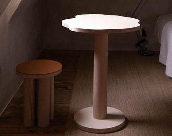 Naturalny stół bistro NENUPHAR