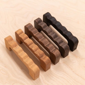 Mango ondulado de madera de haya imagen 1