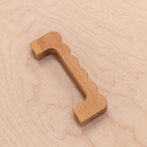 Mango ondulado de madera de haya imagen 3