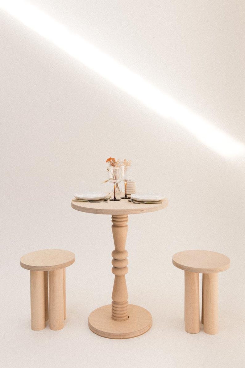 Stół bistro naturalny TOTEM zdjęcie 1