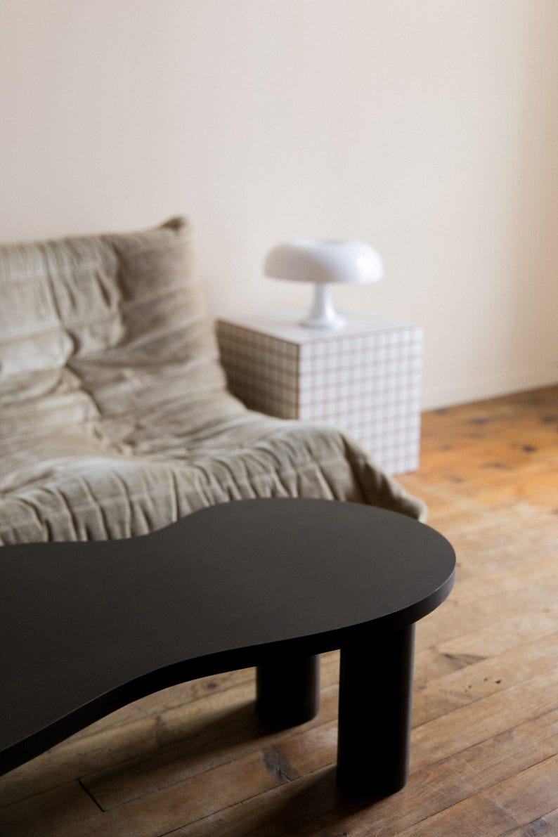 Small natural HARICOT coffee table image 6